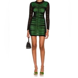Alexander Wang Double Layer Stretch
Mesh Mini Dress